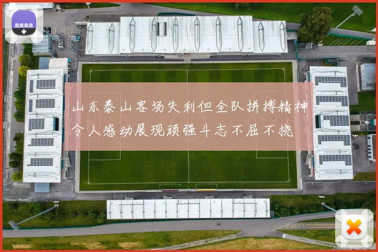 山东泰山客场失利但全队拼搏精神令人感动展现顽强斗志不屈不挠